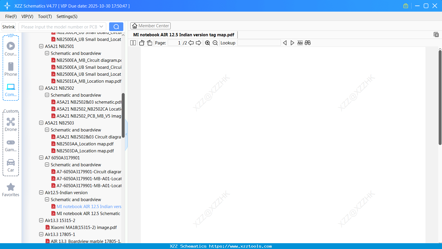 Laptop Xiaomi MI Notebook AIR 12.5 Indian Version Tag Map